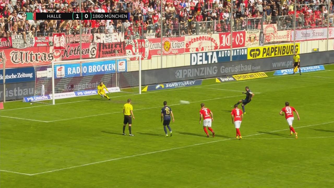 Hallescher FC - TSV 1860 München (1:1): Tore und Highlights | 3. Liga