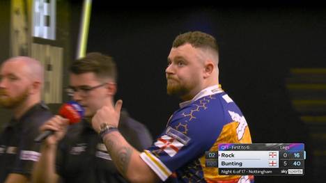 Josh Rock gewinnt auch im sechsten Anlauf bei der Premier League of Darts kein Spiel und scheitert erneut an seinen Doppelwürfen.