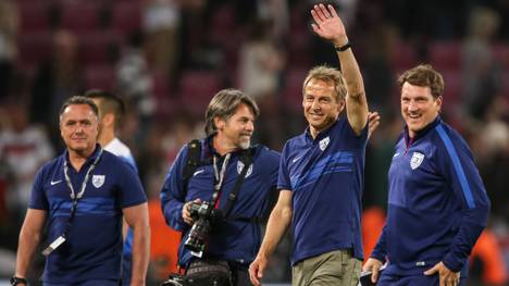 Jürgen Klinsmann (2.v.r.) führte die USA ins Viertelfinale