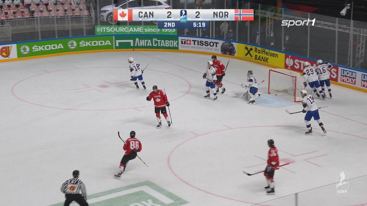 Eishockey-WM: Kanada - Norwegen (4:2): Tore und Highlights im Video