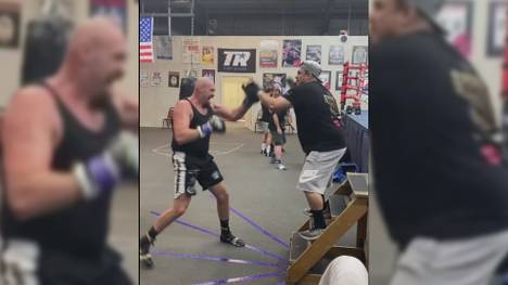 Tyson Fury macht gerade Las Vegas unsicher. Allerdings ist er nicht nur zum Spaß dort, sondern er hält sich fit für den Mega-Fight gegen Anthony Joshua.