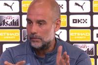 Pep Guardiola wird mit einer Aussage von LaLiga-Boss Javier Tebas konfrontiert. Der hatte sich zu einer möglichen Strafe für Manchester City geäußert. Guardiola überrascht mit seiner Antwort.