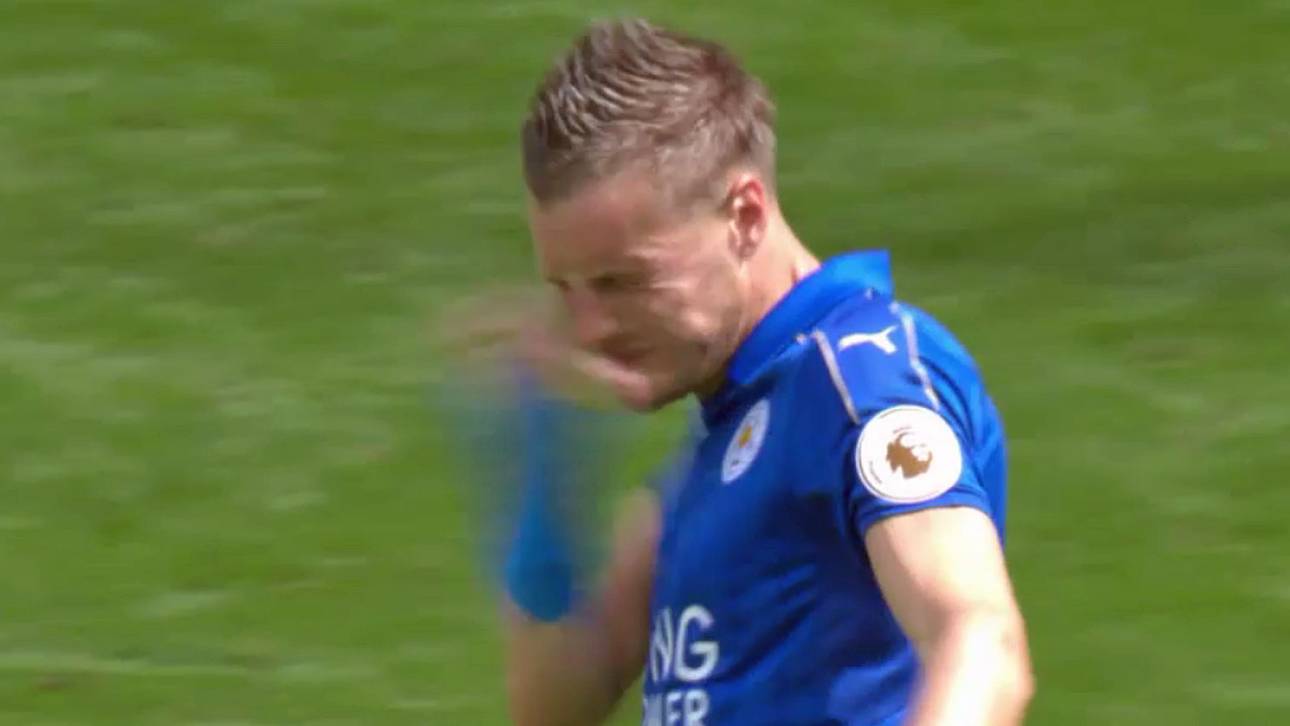 Video: Vardy ohrfeigt sich für Chancenwucher