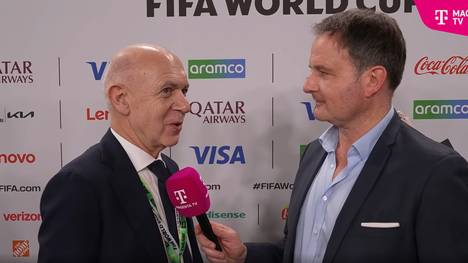 DFB-Präsident Bernd Neuendorf blickt auf die Gegner der Deutschen bei der WM 2026 und weiß ein Gegner ist auf jeden Fall "sehr ernst zunehmen". 
