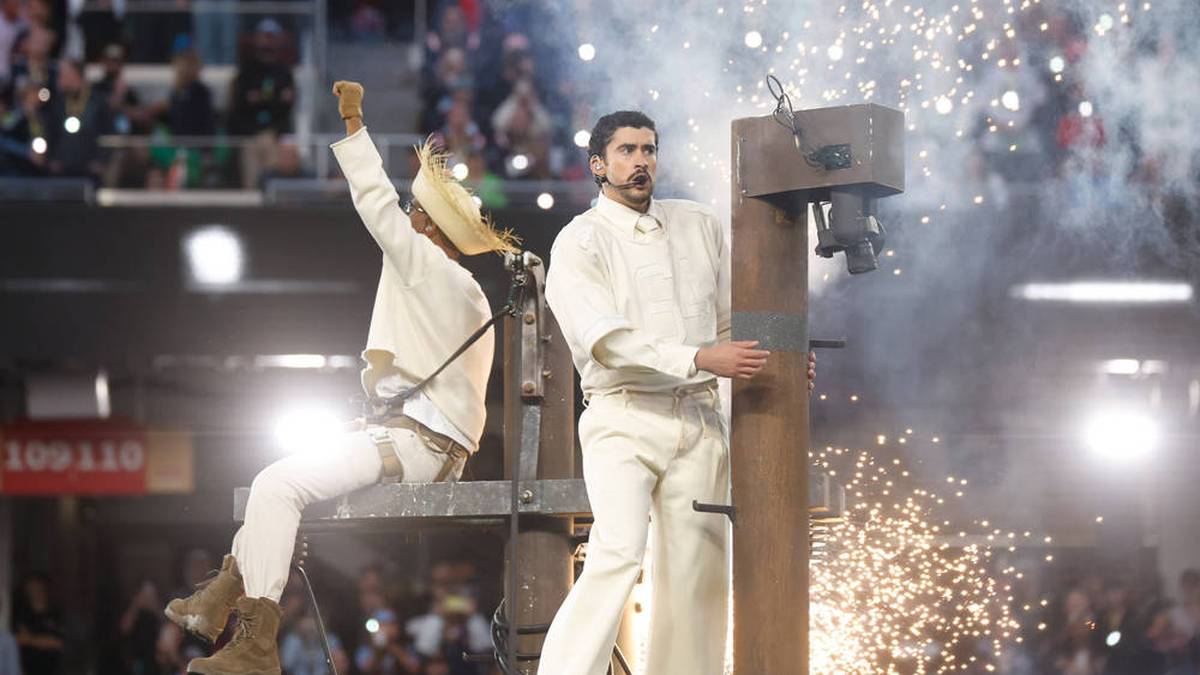 Bad Bunny lieferte eine spektakuläre Show.