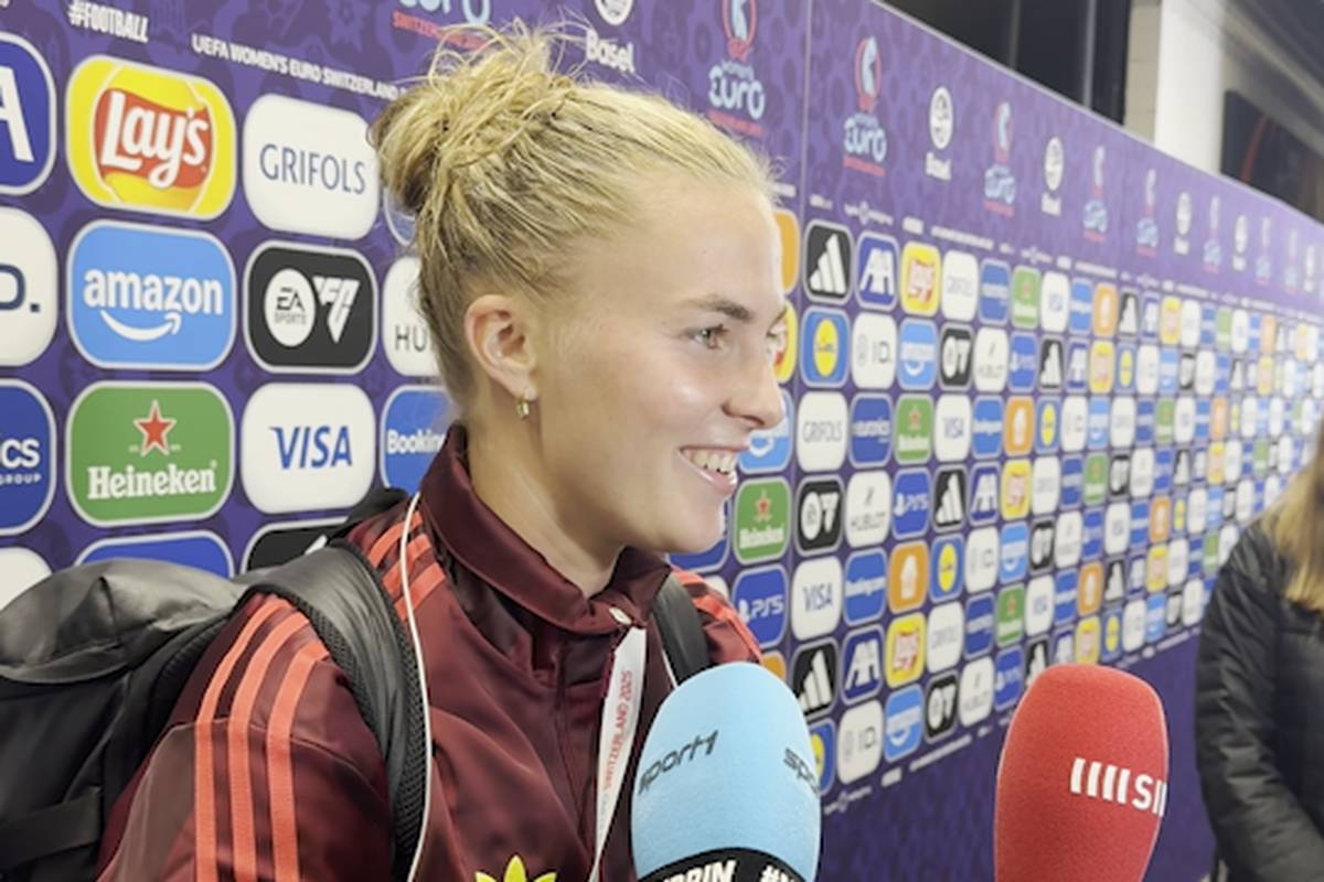 Die Spielerinnen der deutschen Frauen-Nationalmannschaft haben sich für die verletzte Giulia Gwinn eine besondere Geste ausgedacht.