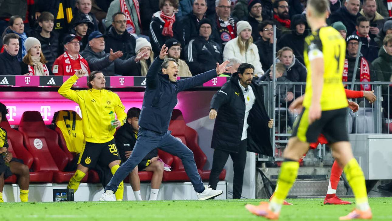 Niko Kovac regt sich an der Seitenlinie auf