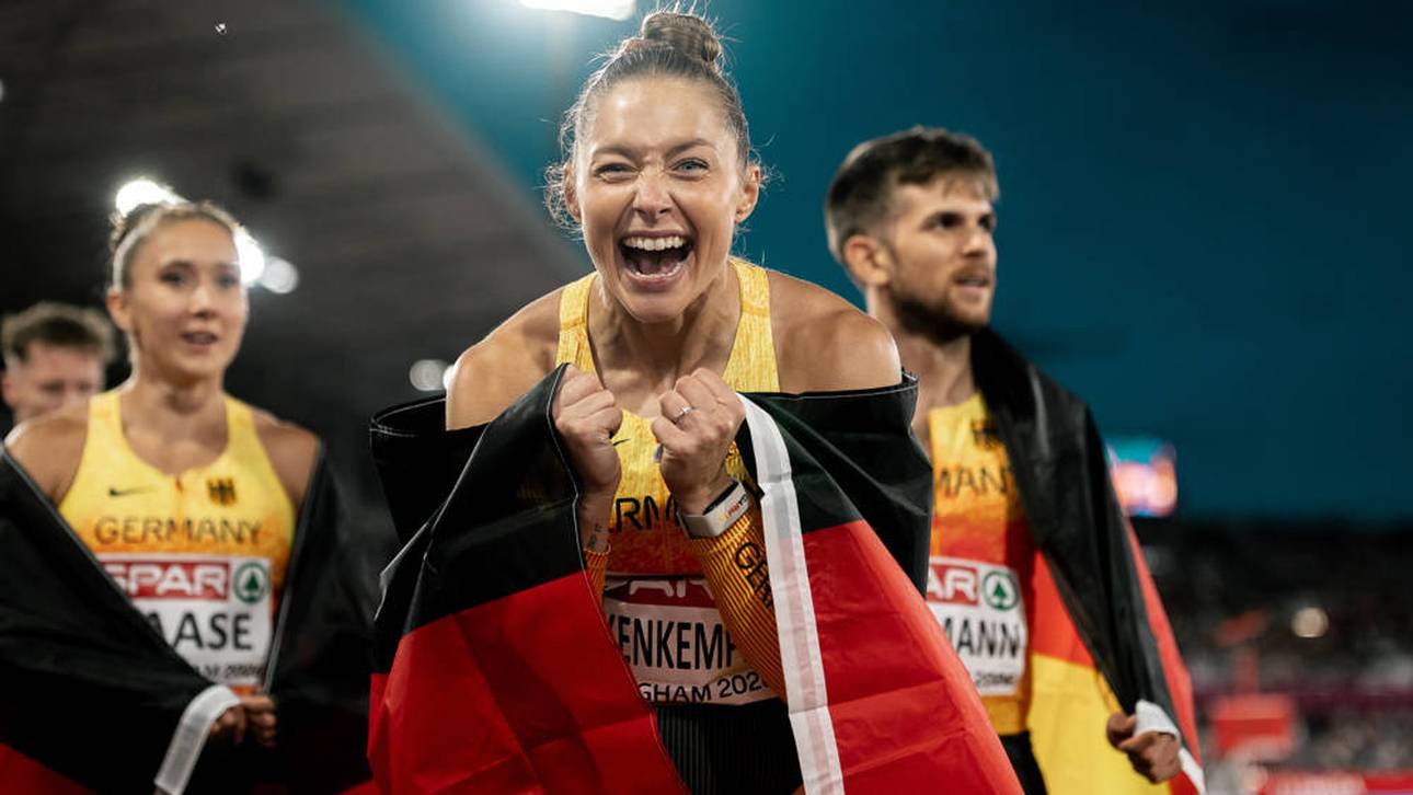 Gina Lückenkemper musste sich Amy Hunt geschlagen geben
