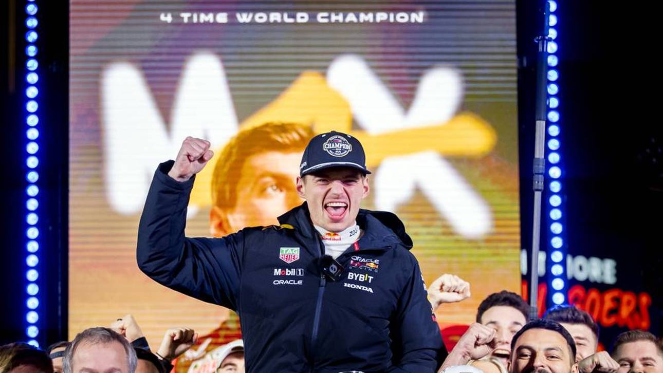 Max Verstappen feiert seinen vierten WM-Titel