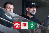 Vor den Augen von Jürgen Klopp kämpft sich Mainz gegen Bremen zurück ins Spiel - und hat dann in Überzahl sogar beste Chancen auf einen Dreier. Ein Werder-Debütant aber macht den 05ern einen Strich durch die Rechnung.