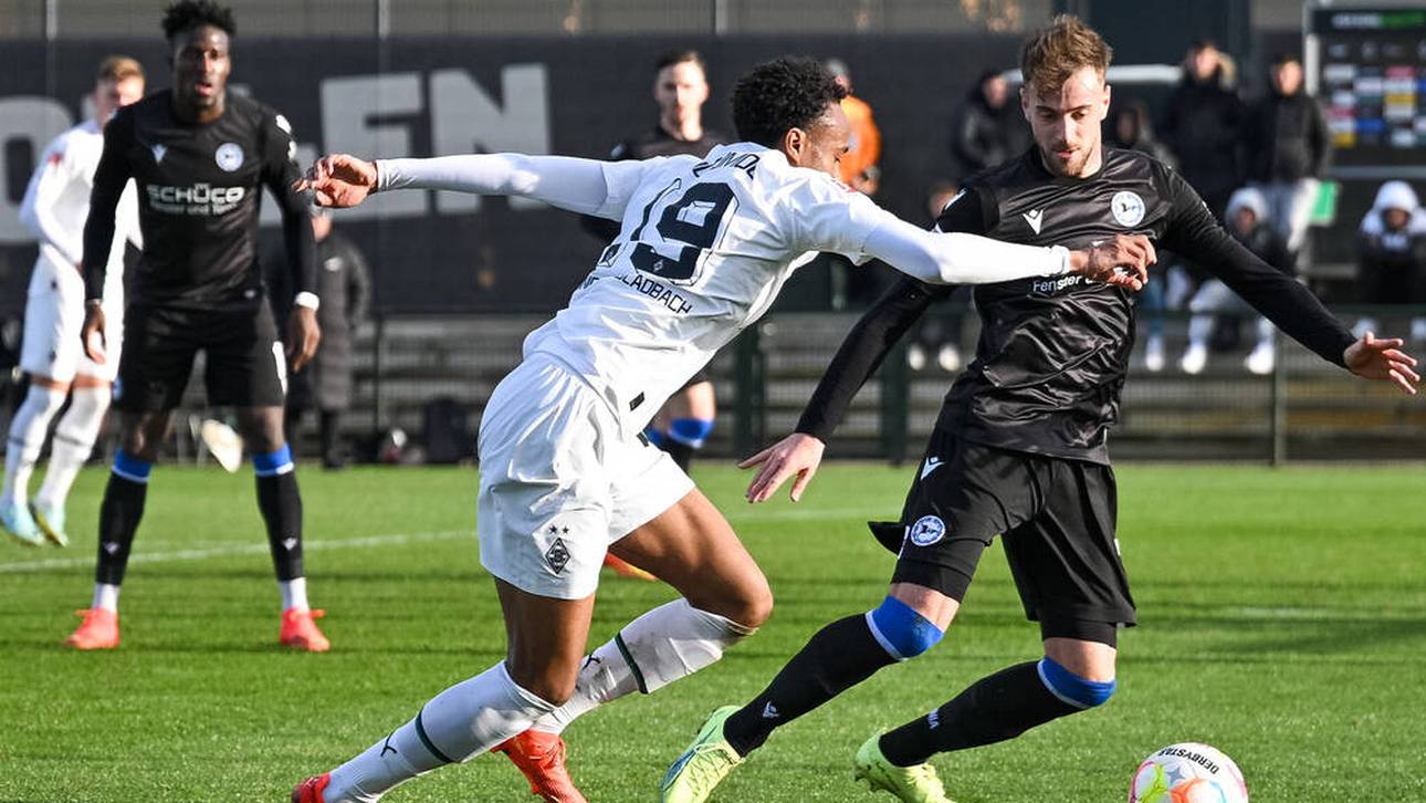 Nathan Ngoumou machte gegen Arminia Bielefeld viel Betrieb