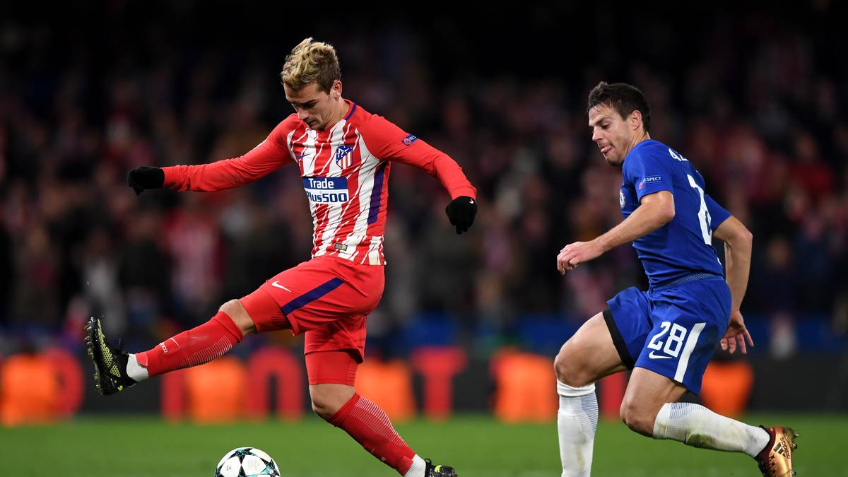 2. PLATZ - ATLETICO MADRID: Es müsste schon einiges schieflaufen, sollten Antoine Griezmann (l.) und seine Kollegen die Vorschlussrunde verpassen. Der Franzose steuerte einen der beiden Treffer beim 2:0 gegen Sporting bei 