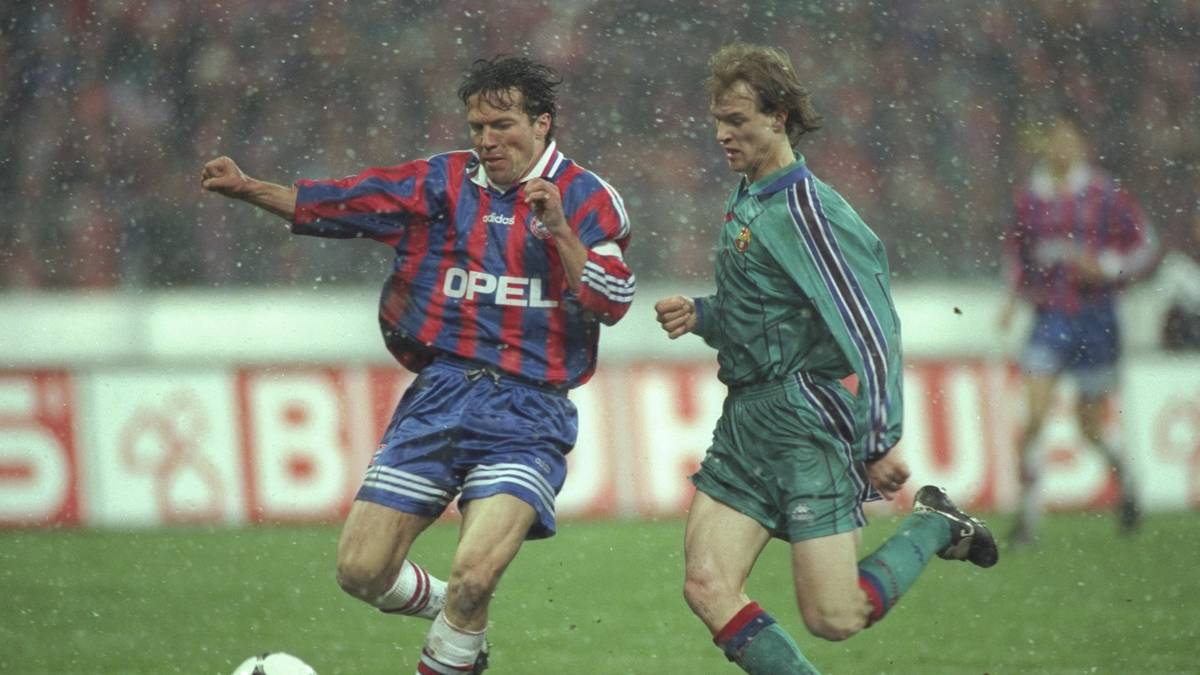 1995/96: In der nachfolgenden Saison spielten die Bayern nur im UEFA-Cup. Im Halbfinale kam es zum Duell mit dem FC Barcelona. 2:2 hieß es nach den ersten 90 Minuten in München