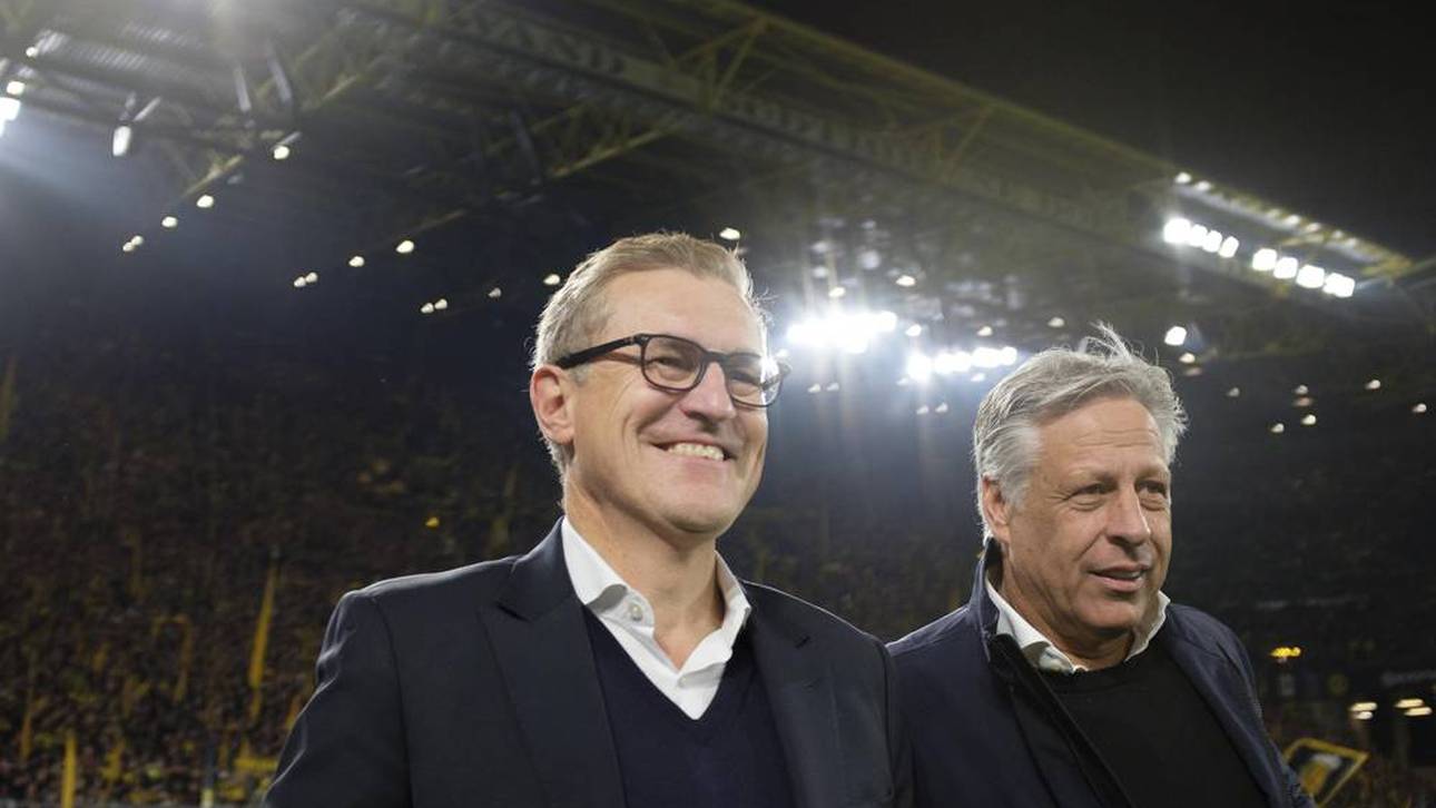 Jan-Christian Dreesen (l.) in Dortmund