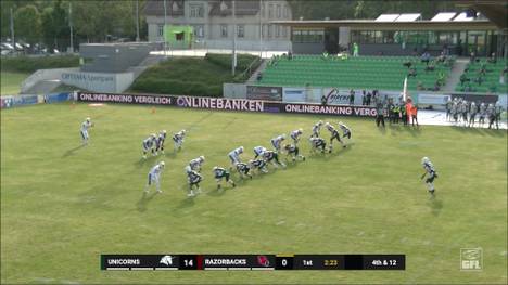 Zum Auftakt der neuen Saison in der German Football League gewinnt der amtierende Vizemeister Schwäbisch Hall Unicorns mit 58:14 gegen Aufsteiger Ravensburg Razorbacks. 