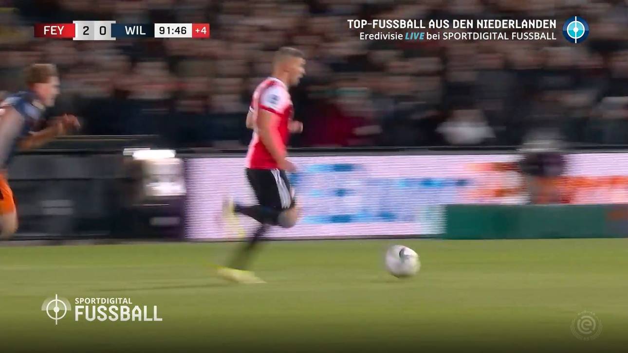 Seit Dezember torlos: Feyenoord-Stürmer trifft nach Slapstick-Aktion