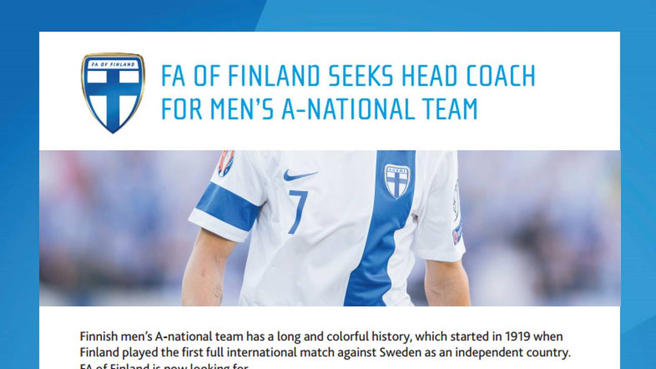 Finnen suchen Trainer per Annonce