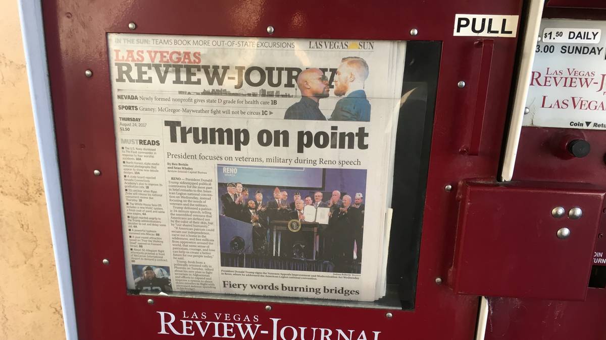 In den Zeitungen ist der Fight - neben Präsident Trump - auch schon ein großes Thema