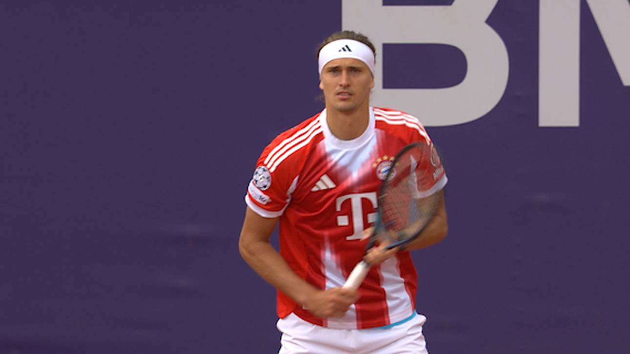 Besonderer Zverev-Auftritt im Bayern-Trikot