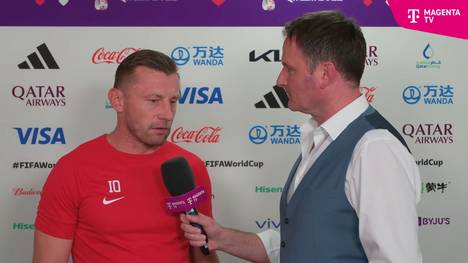 Im Spiel um Platz 3 setzte sich das kroatische Team gegen die Überraschungsmannschaft aus Marokko durch. Ivica Olic, Co-Trainer Kroatien, sprach nach dem Gewinn der Bronzemedaille im Interview. 