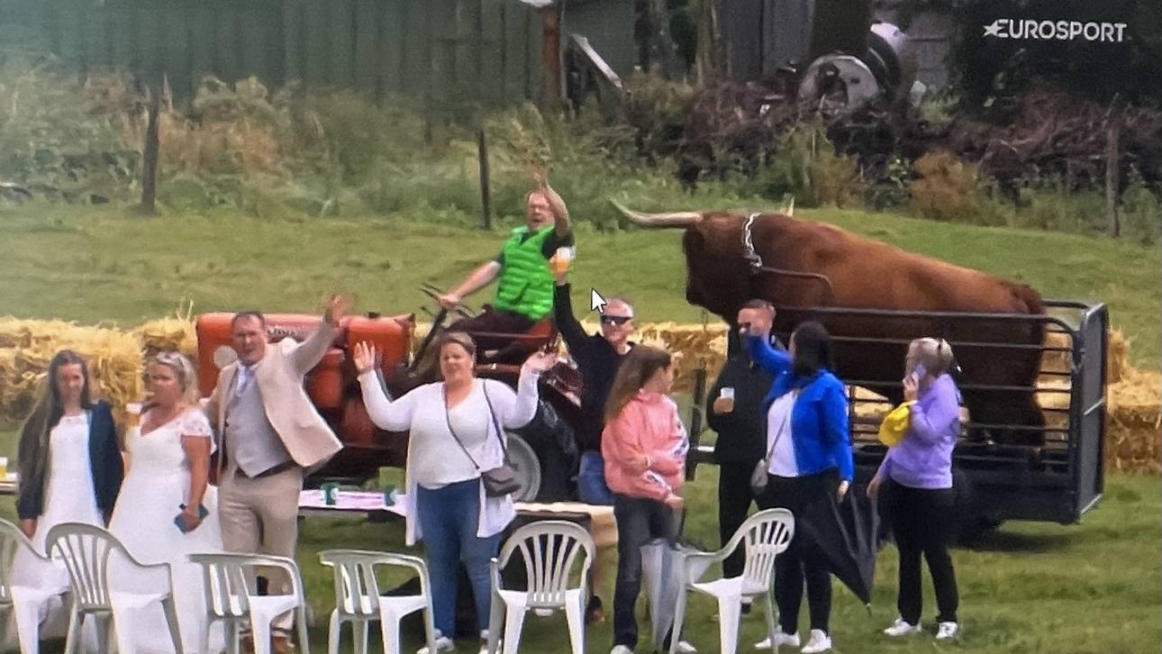 Tour-Kameras fangen kuriose Szene ein