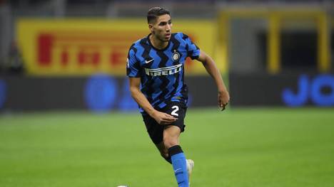 Achraf Hakimi of Internazionale during the Serie A match at Giuseppe Meazza, Milan. Picture date: 17th October 2020. Picture credit should read: Jonathan Moscrop Sportimage PUBLICATIONxNOTxINxUK SPI-0698-0219