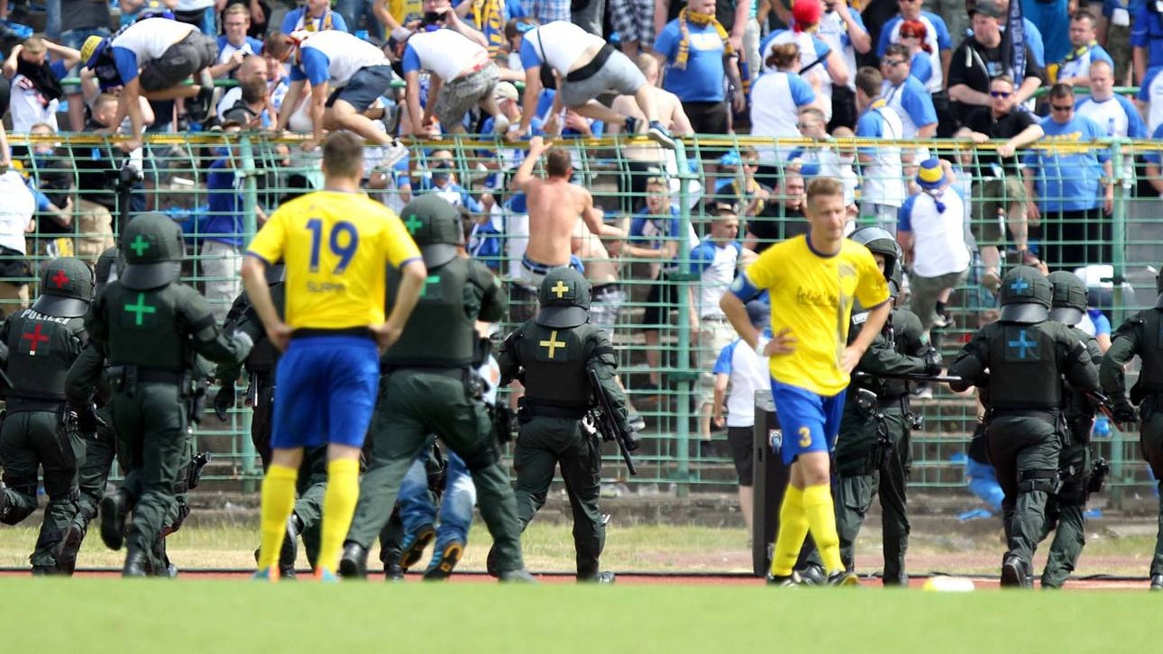 Spielabbruch bei Lok Leipzig