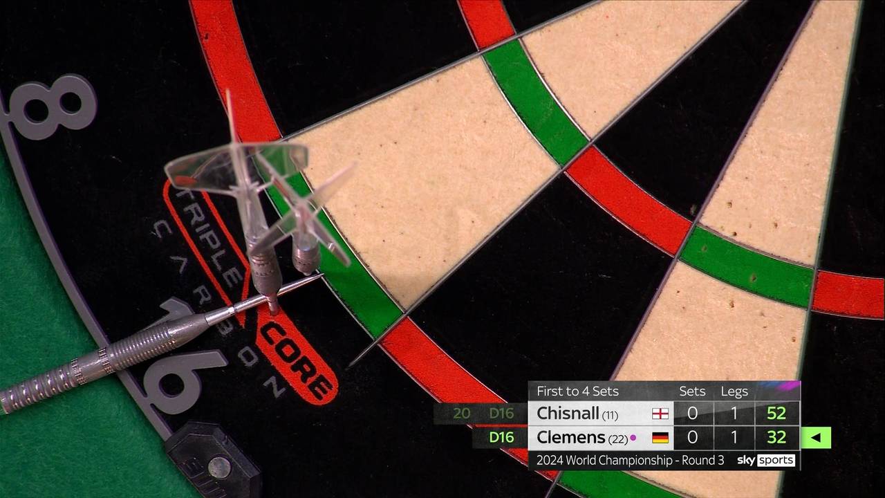Darts WM 2024: Double-Pech bei Gabriel Clemens - WM-Aus gegen Dave Chisnall
