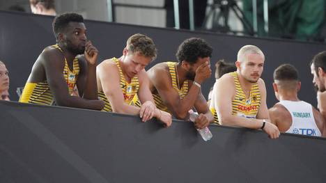 Die deutsche 4x100-Meter-Staffel der Männer zittert um Olympia