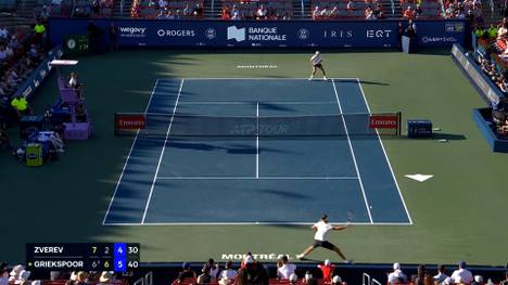 Alexander Zverev musste sich gleich bei seinem Auftaktmatch bei den Canadian Open geschlagen geben. Gegen Tallon Griekspoor verlor der Deutsche 7:6, 2:6 und 4:6.
