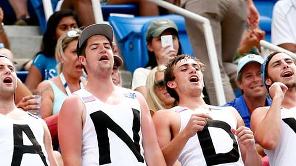 Das Viertelfinale ist auch das Ziel des Schotten Andy Murray. Der Unterstützung seiner schrägen Fans kann er sich sicher sein