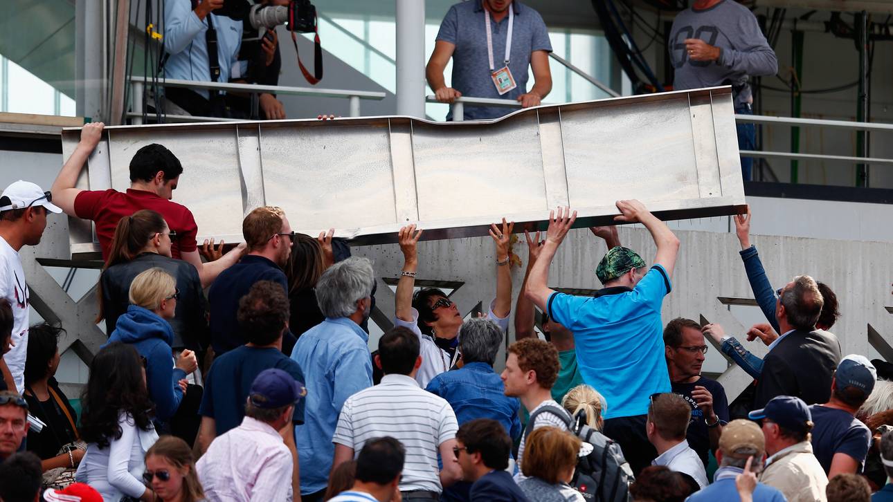 Wind sorgt für Unfall bei French Open
