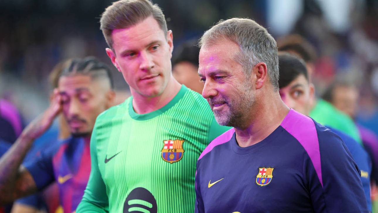 Marc-André ter Stegen (l.) darf auf einen Einsatz im Pokal hoffen