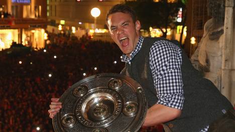 Manuel Neuer ließ es schon 2014 am Marienplatz krachen