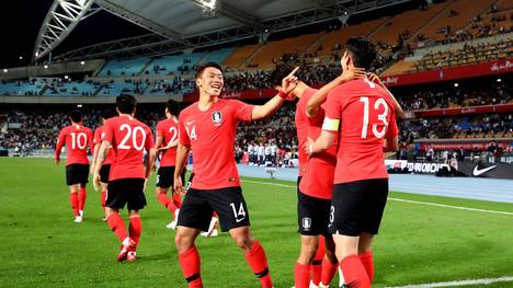 Die Südkoreaner traten in den WM-Testspielen mit verschiedenen Rückennummern an