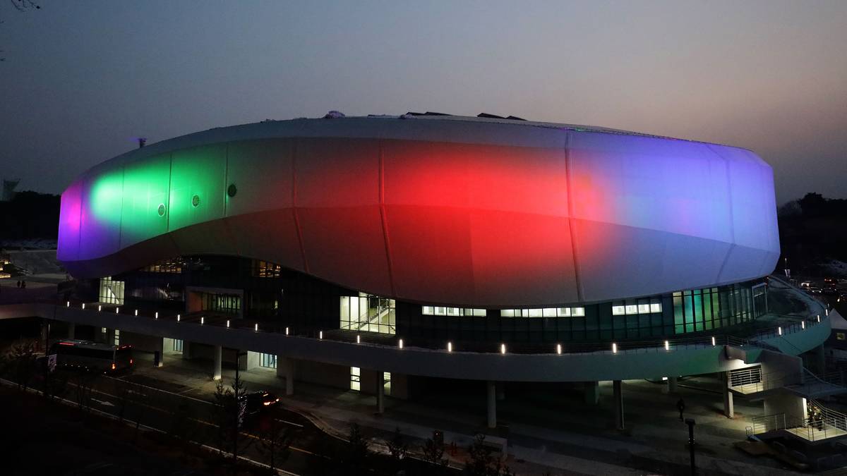 GANGNEUNG ICE ARENA (GIA): Short Track, Eiskunstlauf - Kapazität: 12.000 Zuschauer (nur Sitzplätze)