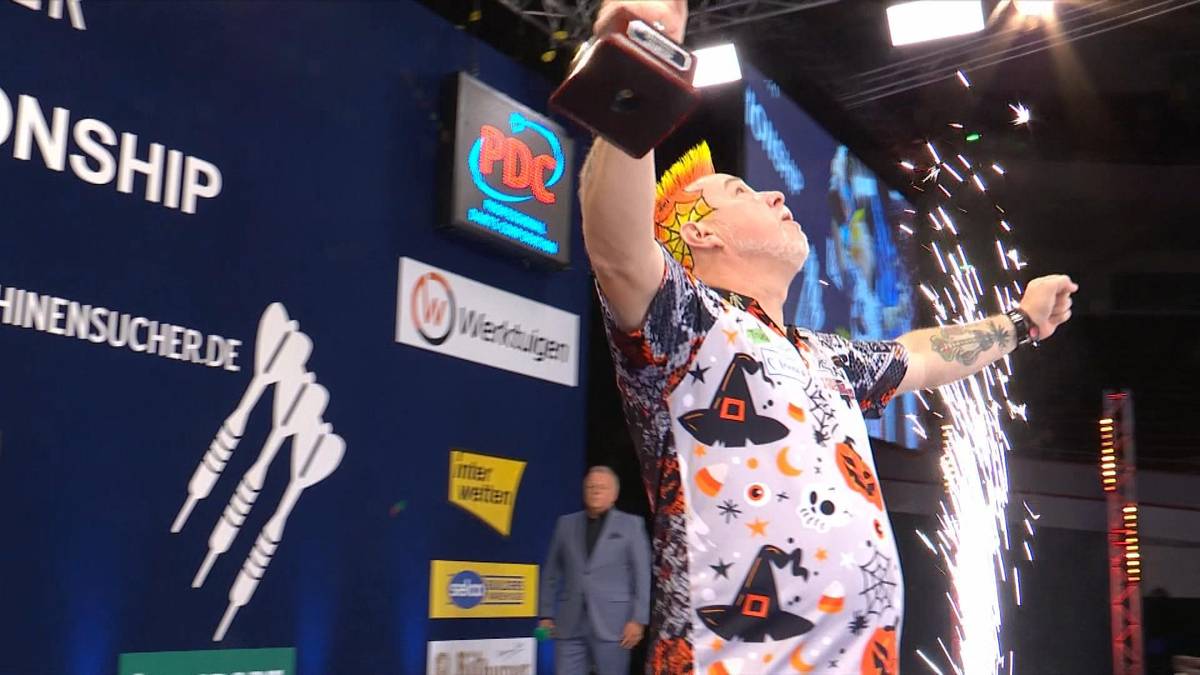 Peter Wright triumphiert im Finale der European Darts Championship