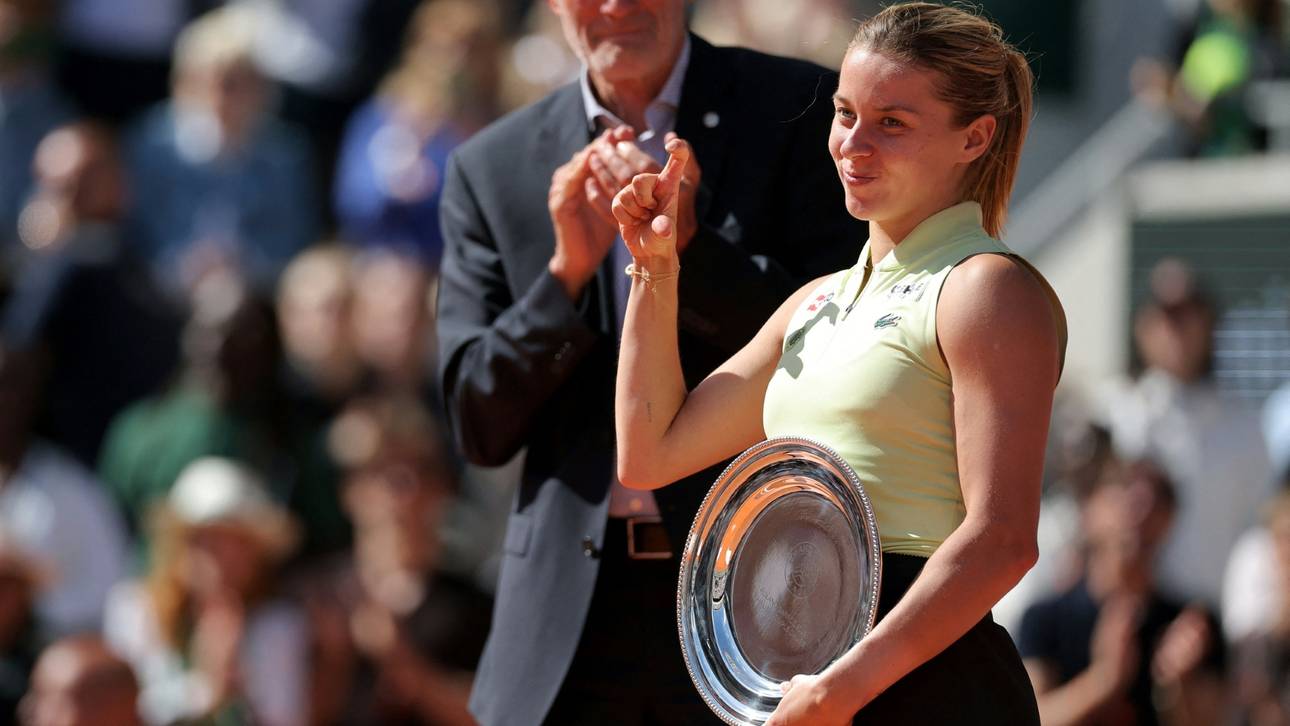 Chwalinska nach dem Finale der French Open
