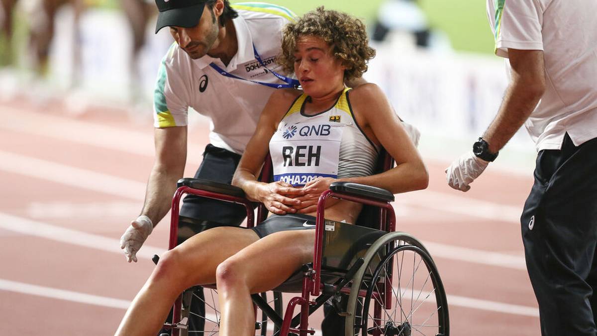 Bei der WM 2019 in Doha musste Alina Reh das 10.000-Meter-Rennen wegen Magenkrämpfen abbrechen