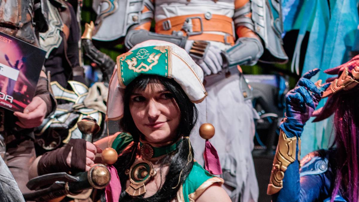 ...mit Körpereinsatz für die Kameras.