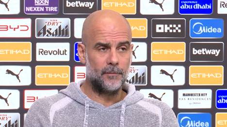 Für das Hammer-Los gegen Real Madrid hat City-Trainer Pep Guardiola nur einen mageren Satz übrig ...