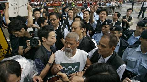 In Hongkong herrschen schon seit Wochen Proteste gegen China
