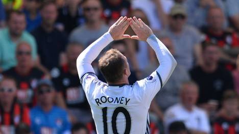 Wayne Rooney feiert seine Tore immer mit der gleichen Geste
