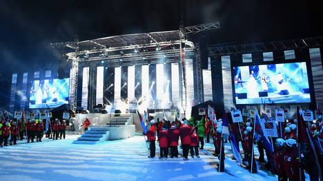 Eröffnungsfeier der nordischen Ski-WM in Falun