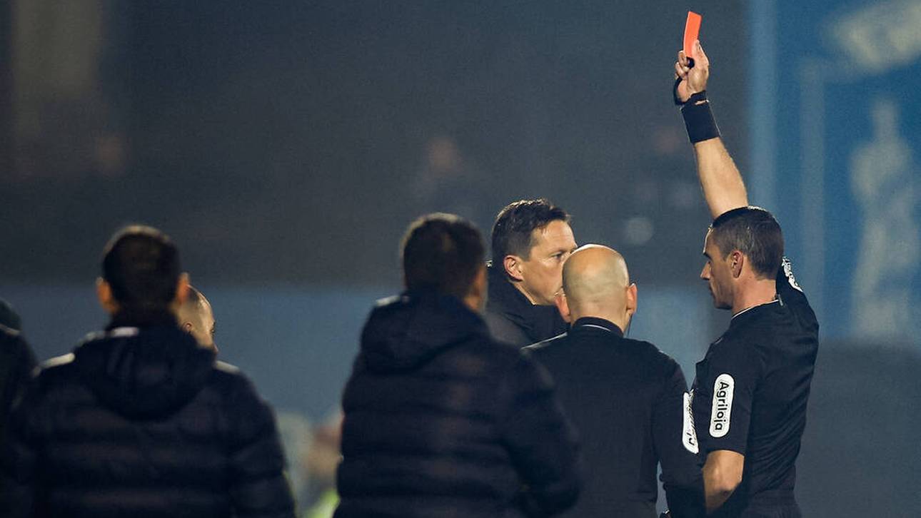 Roger Schmidt: Rot nach Flaschenwurf