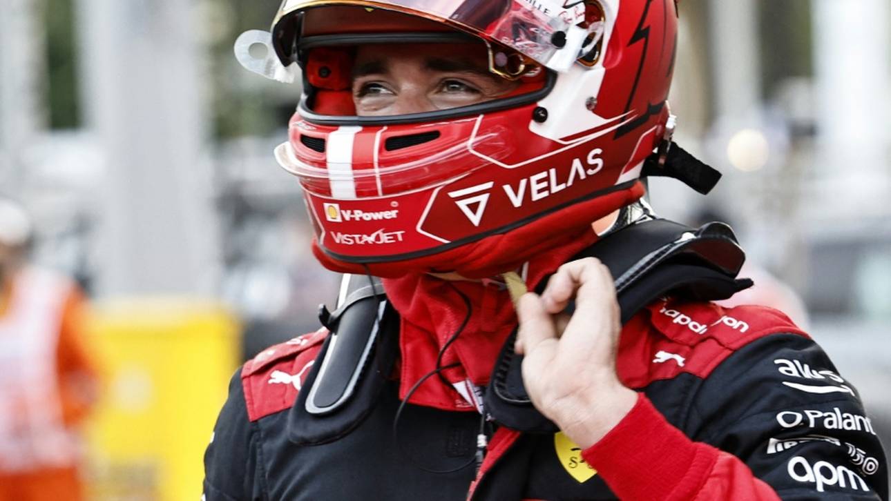 Leclerc in Baku auf der Pole Position