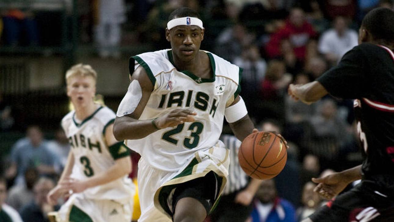 LeBron sorgte schon an der High School für Aufsehen