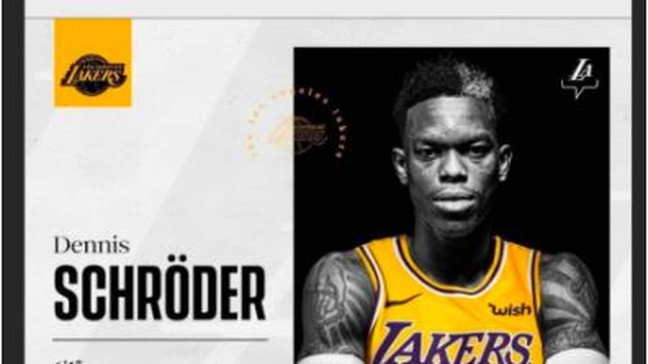 LeBron James begrüßt Dennis Schröder bei den Lakers