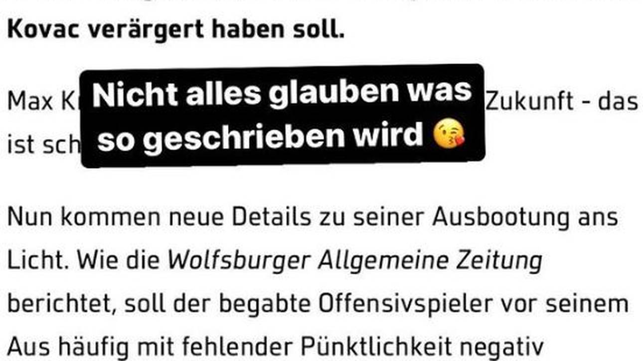 Max Kruse stellt den Wahrheitsgehalt der Meldung über seine Person in Frage