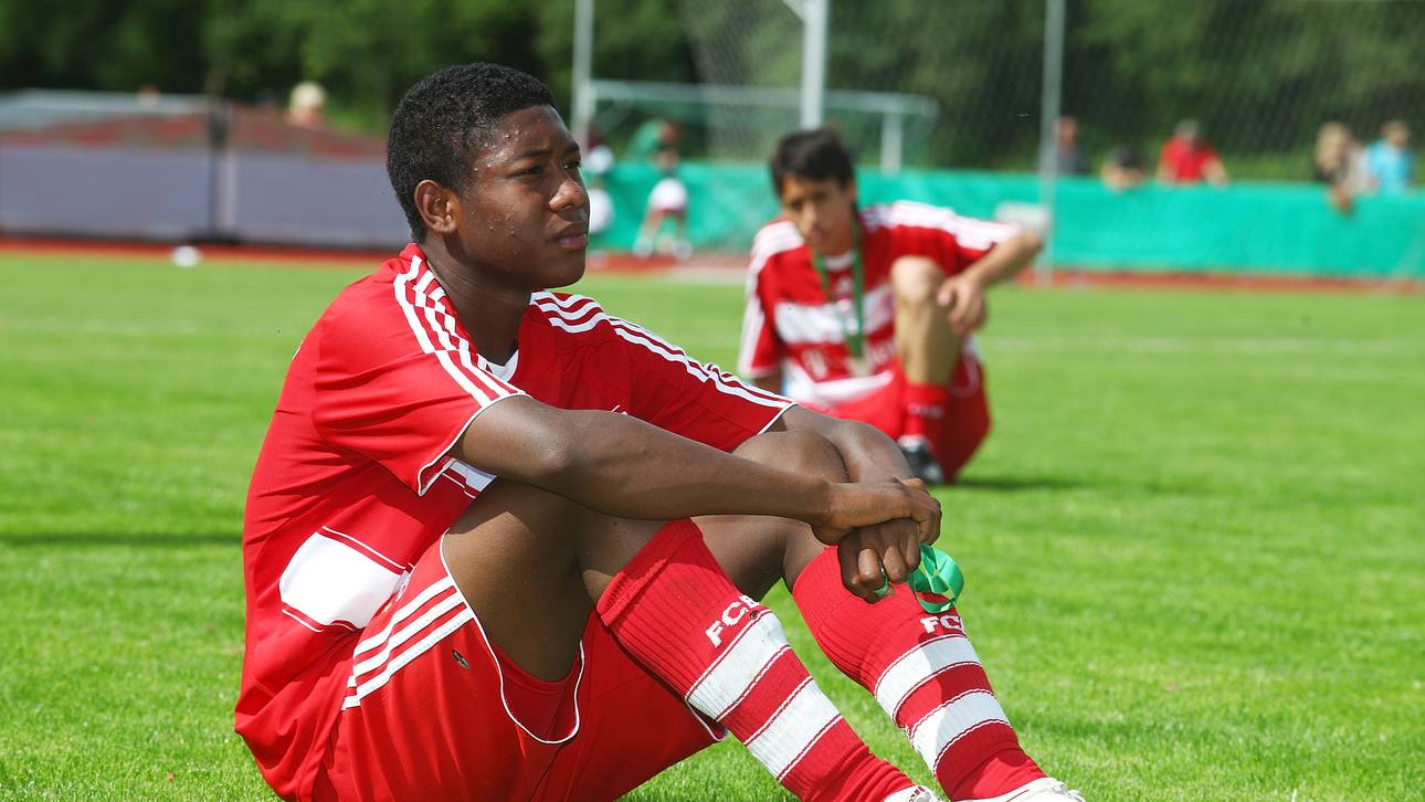 David Alaba im Jahr 2009 bei den B-Junioren des FC Bayern